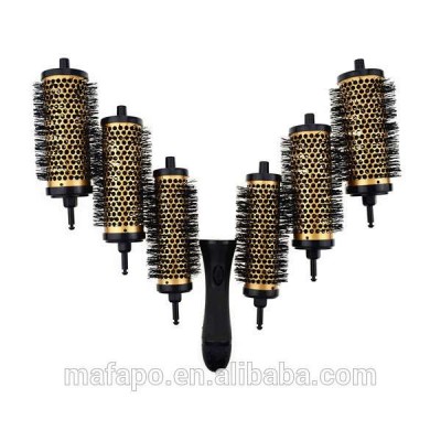 detachable hair brush 6 hair brushes head removable hair Brush Set